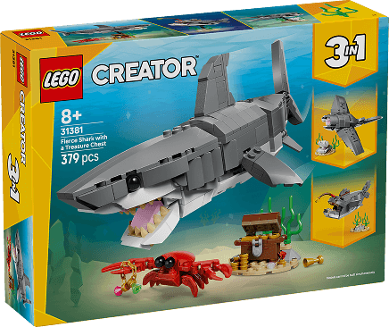 Packshot LEGO® Woeste haai met schatkist